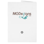 getallen voor de rustige strandbruiloft (Achterkant)