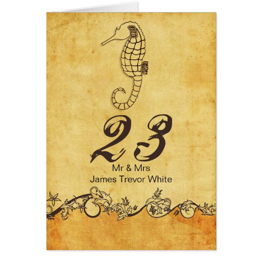 getallen voor de rustige strandbruiloft (Voorkant)