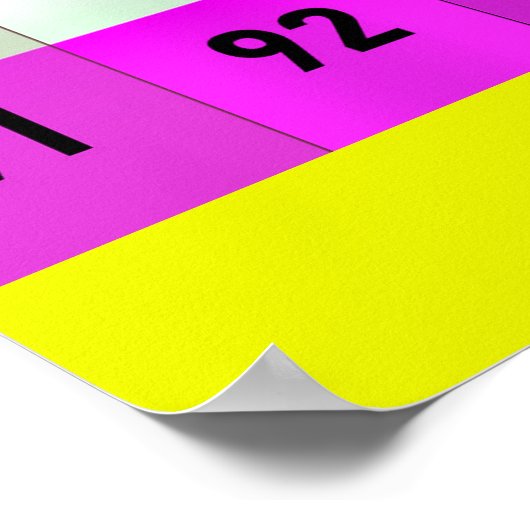 Getallen zijn Cool, Honderden 1-100 Nummers Grafie Poster (Hoek)