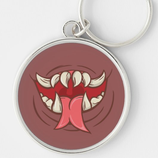 Getande monster mond sleutelhanger (Voorkant)