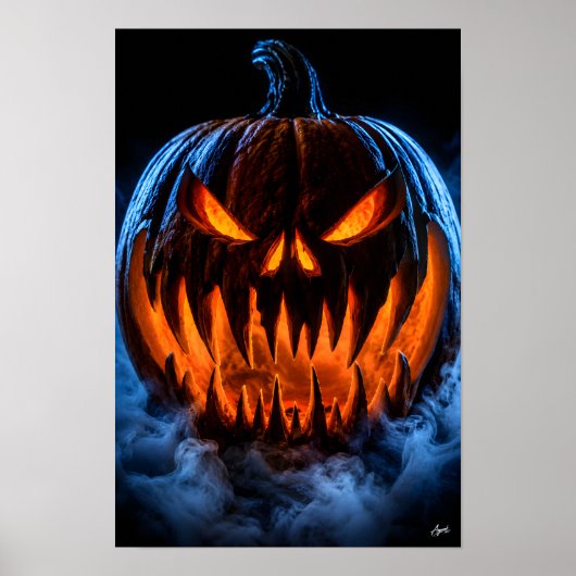 Getande Pompoen nachtmerrie Poster (Voorkant)