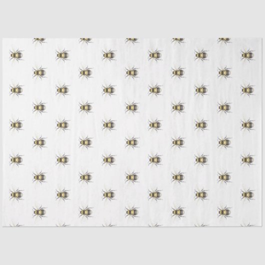 Getankte  bijen tissuepapier (Voorkant)
