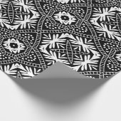 Getankte zwart-wit cadeaupapier (Hoek)
