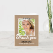 Getaped Afstuderen bedankkaart (Voorkant)