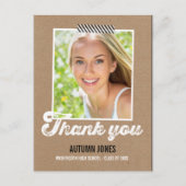 Getaped Afstuderen bedankkaart Briefkaart (Voorkant)