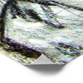 Getapte Patient in Dwangsjak Houtskoolkunst Poster (Hoek)