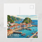 Getaria Spanje Briefkaart (Voorkant / Achterkant)