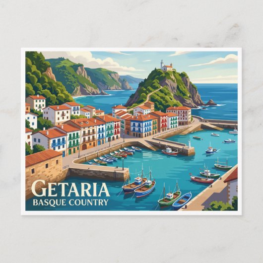 Getaria Spanje Briefkaart (Voorkant)