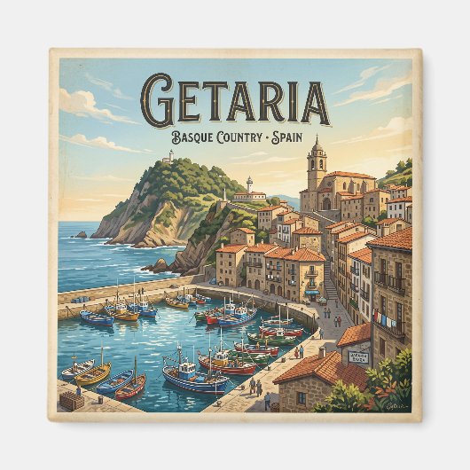 Getaria Spanje Magneet (Voorkant)
