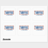 Getariffeerd & Voelend Vernederd Grappig Anti Trum Vierkante Sticker (Vel)