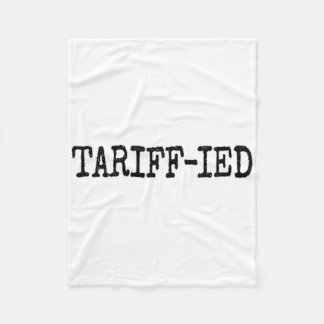 Getariffeerde Trump Anti Tarief Doodsbang 2 Fleece Deken