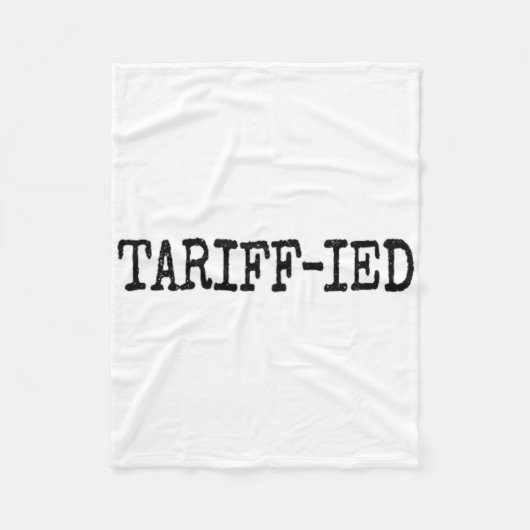 Getariffeerde Trump Anti-tarief Doodsbang  Fleece Deken (Voorkant)