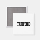 Getariffeerde Trump Tarief Anti Tarief _2 Magneet (Voorkant / Achterkant)