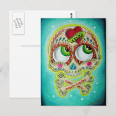 Getatoe?ërde schedel briefkaart (Voorkant / Achterkant)