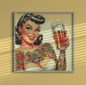 getatoeëerd biermeisje poster