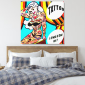getatoeëerd blonde doek canvas afdruk (Insitu (Slaapkamer))