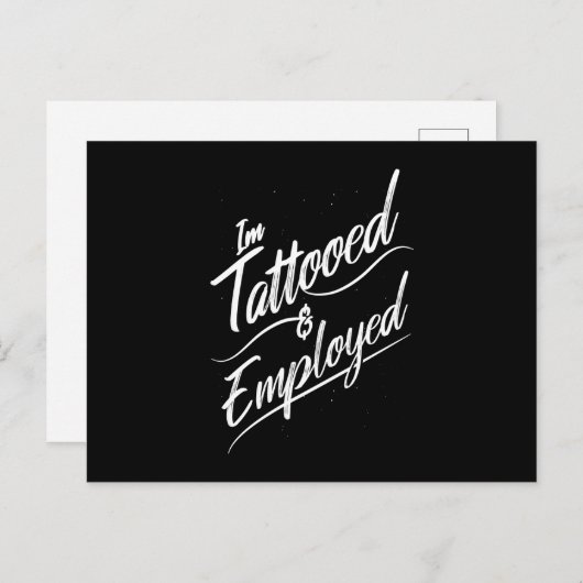 Getatoeëerd Briefkaart (Voorkant / Achterkant)