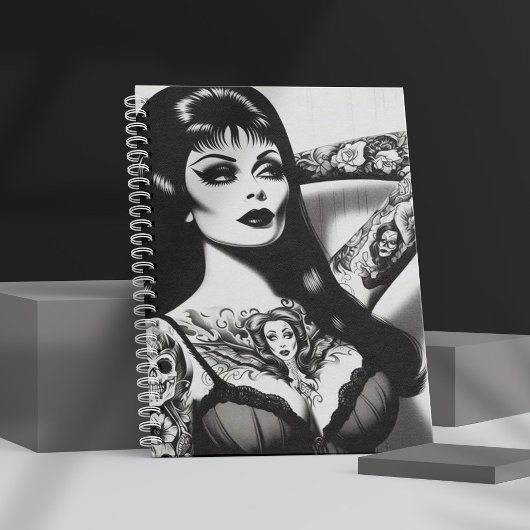  getatoeëerd Gothic meisje Notitieboek