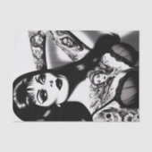  getatoeëerd Gothic meisje Tissuepapier (Voorkant)