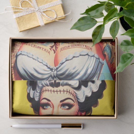  getatoeëerd horror meisje tissuepapier (Geschenk)