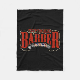  getatoeëerd kapsel kapper citaat grafiek fleece deken