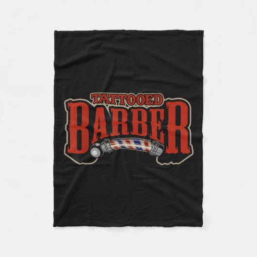  getatoeëerd kapsel kapper citaat grafiek fleece deken (Voorkant)