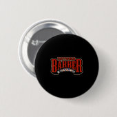  getatoeëerd kapsel kapper citaat grafiek ronde button 5,7 cm (Voorkant /achterkant)