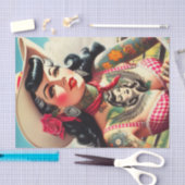  getatoeëerd land pinup tissuepapier (Craft)