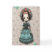 getatoeëerd meisje Kaart zonder tekst