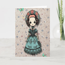 getatoeëerd meisje Kaart zonder tekst