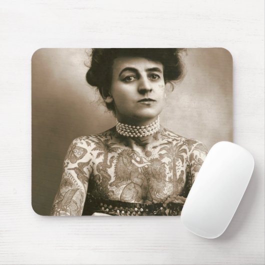 getatoeëerd met Muismat van parels (Met muis)