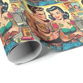 Getatoeëerd paar  Comics Cadeaupapier (Rol Hoek)