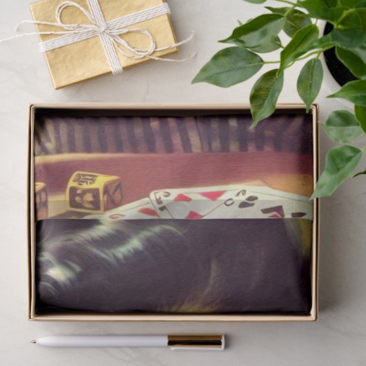 Getatoeëerd pin-up portret schilderij tissuepapier (Geschenk)