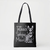 getatoeëerd Sphynx Moeder Kat Gift Tote Bag (Voorkant)