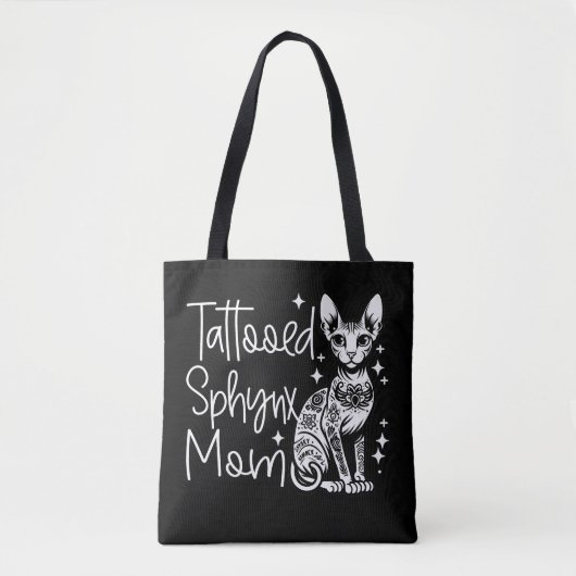 getatoeëerd Sphynx Moeder Kat Gift Tote Bag (Voorkant)