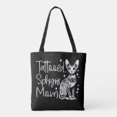 getatoeëerd Sphynx Moeder Kat Gift Tote Bag (Achterkant)