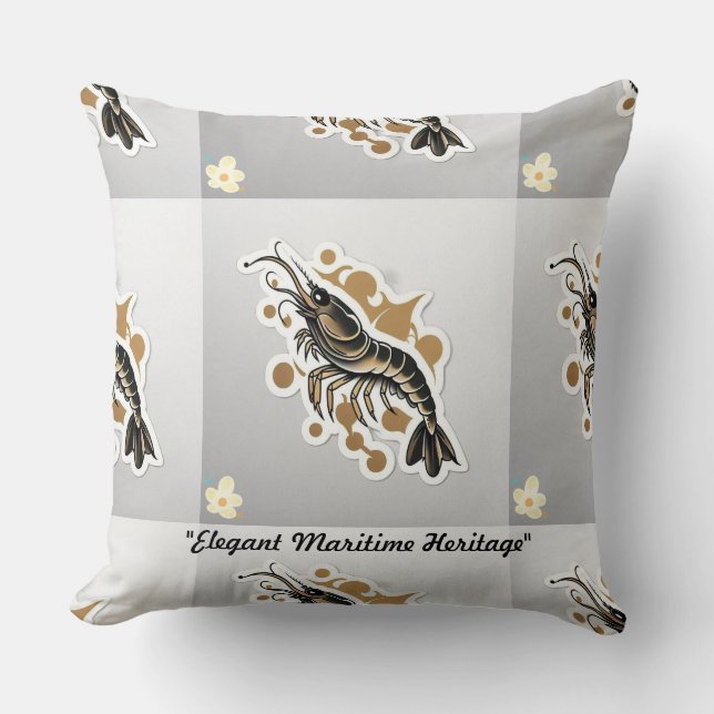 "Getatoeëerde ankers weg" Kussen (Voorkant)