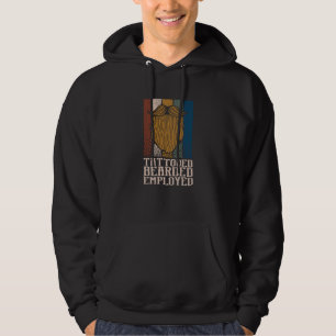 Getatoeëerde Baardige Werkende Baard Humor Snor Hoodie