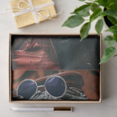 Getatoeëerde baas gedraaid linker alligator decoup tissuepapier (Geschenk)