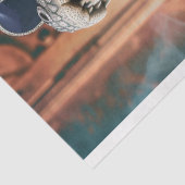 Getatoeëerde baas gedraaid linker alligator decoup tissuepapier (Detail)