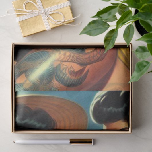 Getatoeëerde Beach Pin-ups Tissuepapier (Geschenk)