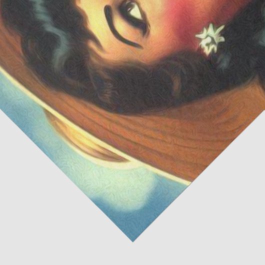 Getatoeëerde Beach Pin-ups Tissuepapier (Detail)