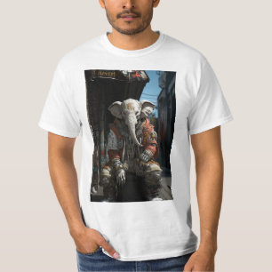 Getatoeëerde Cartoon Olifant - Street Art T-shirt