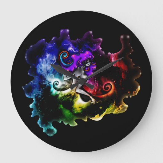 Getatoeëerde Creatieklok Grote Klok (Voorkant)