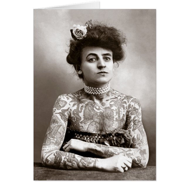 Getatoeëerde dame, 1907 (Voorkant)