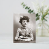 Getatoeëerde dame, 1907 briefkaart (Staand voorkant)