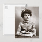 Getatoeëerde dame, 1907 briefkaart (Voorkant / Achterkant)