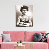 Getatoeëerde dame, 1907 canvas afdruk (Insitu (Woonkamer))