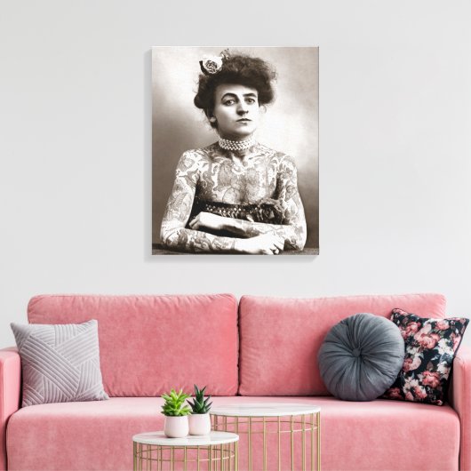 Getatoeëerde dame, 1907 canvas afdruk (Insitu (Woonkamer))