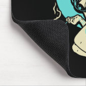 Getatoeëerde Gothic Pin-up Girl Horror Ghost Moon  Muismat (Hoek)